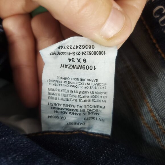 Wrangler Bootcut Womens Dark Blue Wash Denim Jeans Sz 9 x 34 - Picture 7 of 14